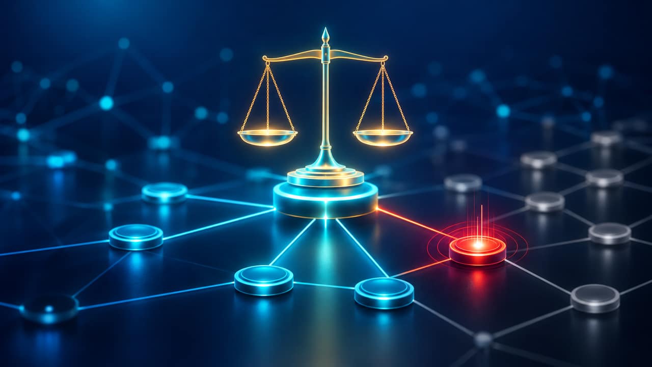 Compliance shield over a stack of legal documents representing attorney advertising rules